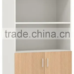 Office Wooden Filling Cabinet Locking Wood Storage Bookcase thumbnail-1
