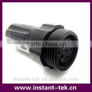INST Plug and Socked IP68 6pin Wire Copper Crimp Connector 22mm M22 Ethernet Connector thumbnail-4