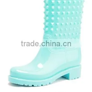 Women Fashion Clear PVC Rain Boots MD-001 thumbnail-3