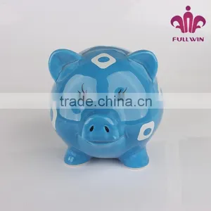 Clay Piggy Banks Piggy Bank With Lock and Key thumbnail-1