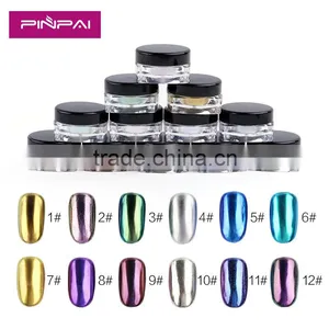 12 Colors Nail Mirror Effect Pigment Powder thumbnail-1