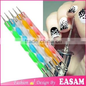 Hot 5pcs Set Acrylic Nail Dotting Pen Set With 5 Colors thumbnail-1
