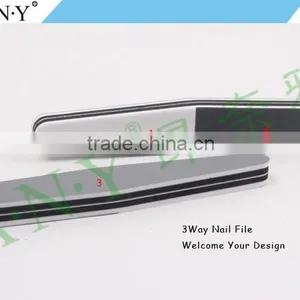 Nail Art Manicure Polishing Using Grey Sponge 3 Way Korea Paper Nail File thumbnail-2