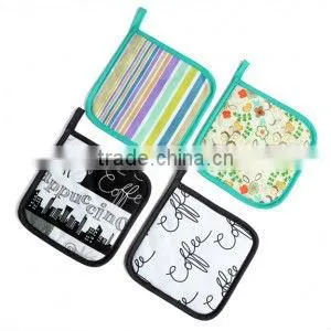 100% Cotton AZO Free Printed Pot Holder,coaster thumbnail-1