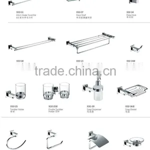 Wall Mount Brass Paper Holder Square Bathroom Toilet Paper Rail 93003 thumbnail-6