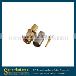 SMA Male Connector for LMR240 Cable Crimp Plug Straight thumbnail-1