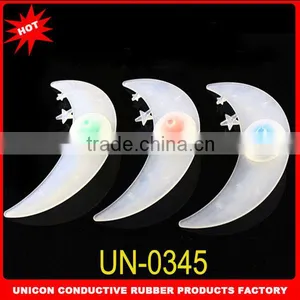 2014 Newest Design Super Bright Moon Bike Lights Road Bike Lights Bike Wheel Light Lovely Moon and Start Design of Silicone thumbnail-1