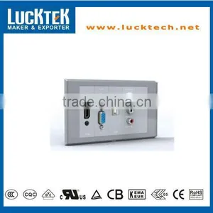 Mutifunctional VGA+Audio+HDMI+USB A/V Wall Face Plate thumbnail-1