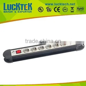 6 WAY GERMANY TYPE POWER STRIP WITH RJ45 PORTS thumbnail-1