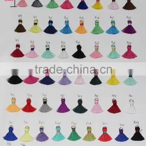 Mini 25mm Tassels With GOLD Binding Short Rayon Tassel For Swimsuit thumbnail-1
