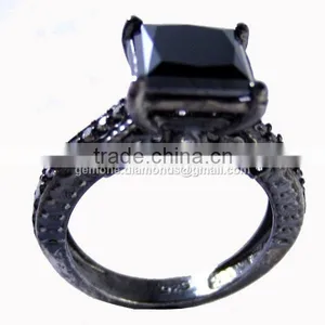 Black Moissanite Rings Wholesaler In India thumbnail-3