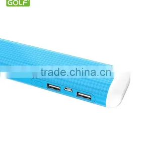 7800MAH Dual Outputs Mosaic Power Bank Portable Charger Universal Charger With Bright LED Torch thumbnail-2