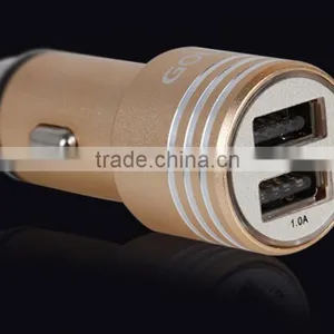 Metal Quick Charge 2.0 Car Mobile Charger Dual USB Output Quick Charge USB For Tablets ,mobile Phone thumbnail-2