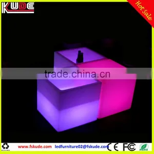 Rechargeable Ice Bucket LED Bar Furniture /LED Cube Cooler/ Ice Buckets Indoor or Outdoor L40*W40*H40CM thumbnail-5