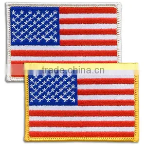 USA Small Flag Patch With Hook and Loop Backing thumbnail-1