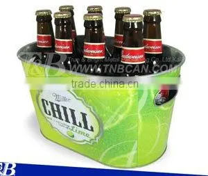 Galvanized Beer Cooler Ice Bucket thumbnail-1