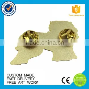 Customied Red Cute Dog Shape Metal Lapel Pin thumbnail-2