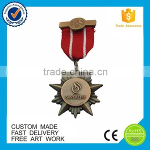 Gold Silver Bronze Embossed Custom Metal Medals thumbnail-4