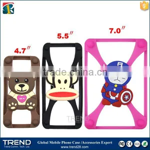 Universal Silicon Bumper Cover for Mobile Phone With Stand thumbnail-4