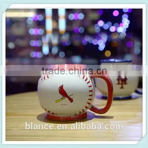 Ceramic Baseball Coffee Mug 3d Baseball Design Cup thumbnail-1