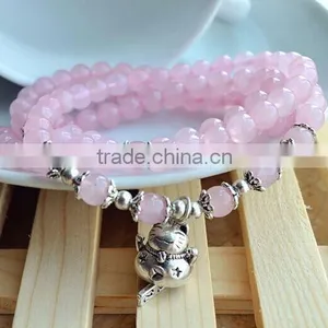 Austrian Rose Crystal Bracelet Make Hipanema Crystal Bracelet thumbnail-1
