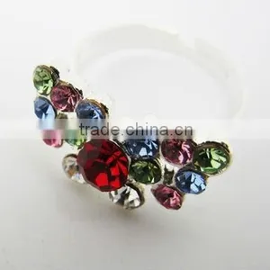 Colorful Rhinestone Butterfly Rings,2013 Fashion Ladies Rings,Fashion Accessories thumbnail-1