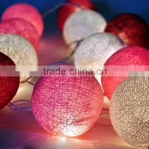 Home Decoration Outdoor E27 Lamp Holder Light String Cotton String Light Balls thumbnail-1