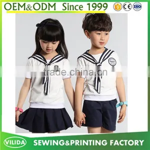 Japanese Style Primary School Uniform High Quality Sailor Uniform Kindergarten Uniform thumbnail-1