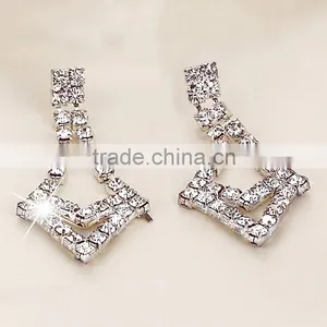 New Fashion Silver Tassels Tiara Necklace & Earrings Jewelry Sets for Women thumbnail-5
