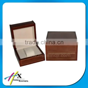 Single Brown Leather Watch Box thumbnail-1