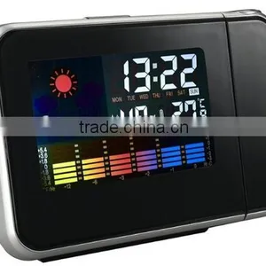 Weather Alarm Clock With Projector / Time Projection / LCD Display Table Clock thumbnail-2