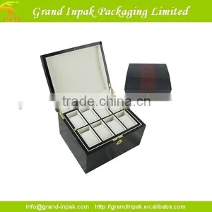 Luxury Wooden Watch Jewelry and Watch Display Storage Box With Double Layers thumbnail-1