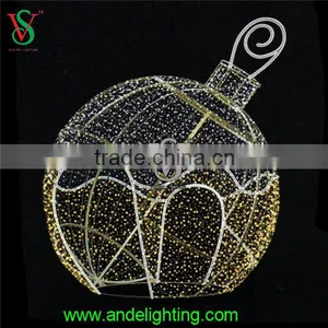 Christmas Outdoor Large Ball Shape Light With String Light and Metal Frame thumbnail-2