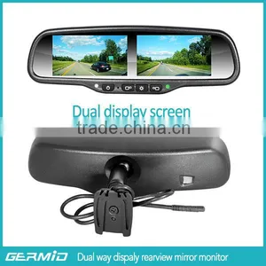 Multiple Display Rearview Mirror With Triple/double Monitor 4/6 Videos Input Special for Truck and Trailer thumbnail-1