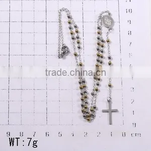 High-grade Fashion Accessories Christmas Discount Dither Beads Thin Long Chain Necklace thumbnail-2