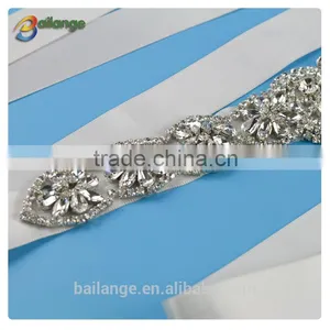 2015 New Design Fashion Dresses Rhinestone Sash for Wedding Dress thumbnail-1