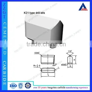 K21 Type Tungsten Carbide Drill Bits Cemented Carbide Rock Drilling Tools thumbnail-1