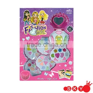 Fashionable Girls Makeup Set With Mirror Plastic Toy Makeup Set thumbnail-1