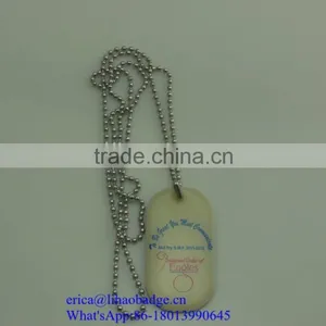Hot Sell ! Printed Stainless Steel Dog Tag With Clear Epoxy thumbnail-1