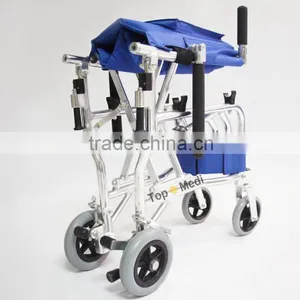 2015 Rehabilitation Therapy Supplies Hot Sales Airplane Lightweight Aluminum Best Transport Wheelchair thumbnail-4