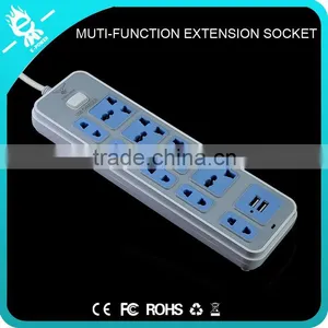 Usb Power Outlet European Cable 2 3 Pin Electric Plug Socket With Switch thumbnail-1