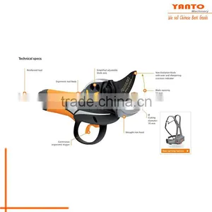 Yanto 7.2V Lithium SECATEURS Electric Secateurs The Gardener's Friend Folding Pruning Saw thumbnail-6