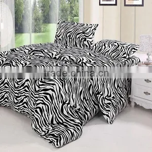 Fashionable Zebra-stripe Printed Warm Flannel Blanket thumbnail-1