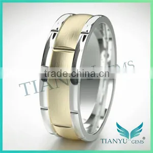White Gold and Sliver Wedding Rings Foreverone 9 Hearts & Flower VVS1 D-F Square Cut Moissanite Diamond Men Rings thumbnail-4
