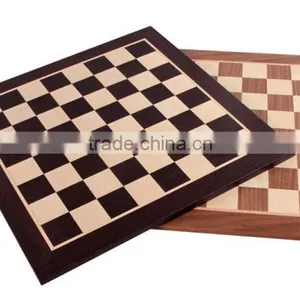 Flat Wooden Chess Board. Size 4+ thumbnail-1
