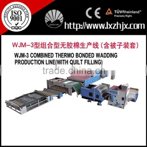 Nonwoven Bonded Wadding Production Line For Quilts , Textile Machinery Price thumbnail-3