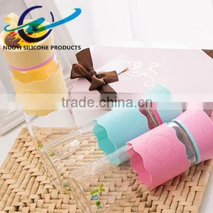 Hot Sale Creative Silicone Portable Water Bottle Drinkware Silicone Cup Sleeve Sleeve thumbnail-6