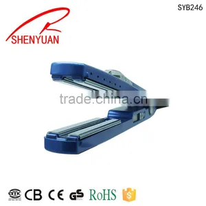 Barber Shop Equipment Synthetic Hair 100-240V Mini Hair Straightener Ceramic 0.5inch Flat Iron Hairdressing on Brazil Market thumbnail-2