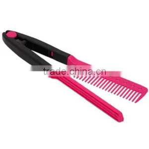 2016 NewHair Straightener Hairdressing Salon Straightening Brush Folding V Comb thumbnail-2