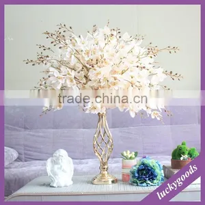 New Arrival Fashion Plated Gold Flower Stand for Wedding Event Tabel Decoration thumbnail-4